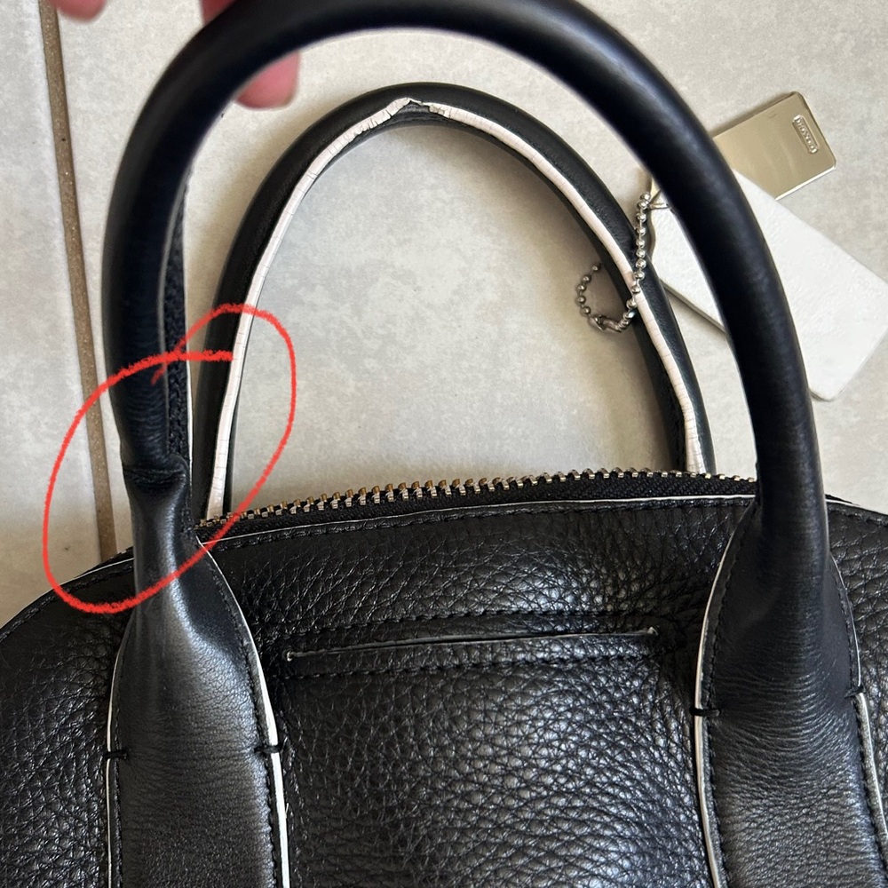 COACH - Bleecker Edgepaint Leather Satchel Shoulder Handbag - Picture 14 of 14